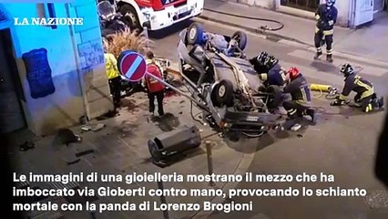 La folle corsa della moto dei ladri ripresa dalle telecamere