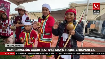 Rutilio Escandón inaugura el Festival Maya Zoque Chiapaneca 2023 en Chanal, Chiapas