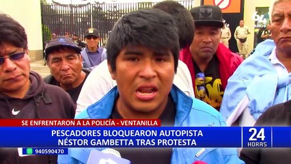 Ventanilla: policías desbloquean avenida Néstor Gambetta