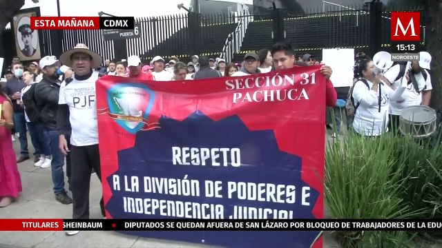 Trabajadores del Pode Judicial mantiene plantones y paro mientras Senado discute fideicomisos