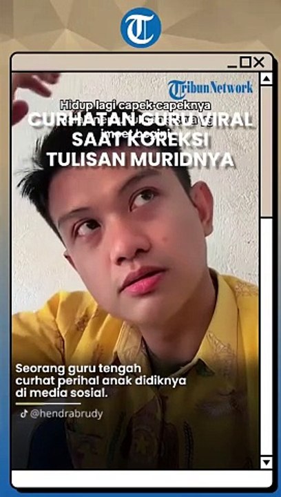 Viral Video Curhatan Guru Pusing Gegara Koreksi Tulisan Murid, Terlalu Imut Sampai Tak Bisa Dibaca