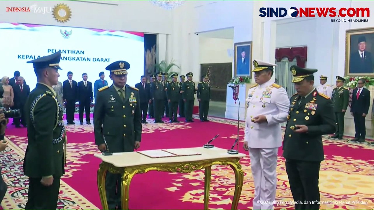 Sah! Jokowi Resmi Lantik Letjen Agus Subiyanto jadi KSAD
