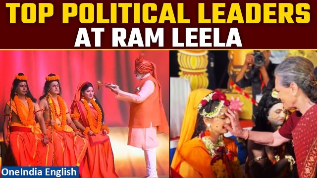 Dussehra Celebrations| 'Ravan Dahan' Attended by PM Modi, Sonia Gandhi, Arvind Kejriwal | Oneindia