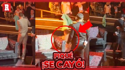 ¡SE CAYÓ! Gerard Piqué sufrió una caída durante la presentación de la #KingsLeagueAmericas