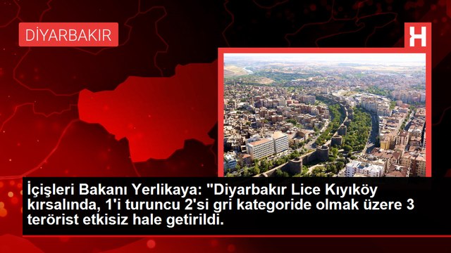 1'i turuncu 2'si gri kategoride olmak üzere 3 terörist etkisiz hale getirildi
