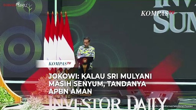 Jokowi: Kalau Sri Mulyani Masih Senyum, Tandanya...