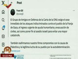 Grupo de Amigos exige el cese inmediato de las acciones catastróficas contra el pueblo palestino