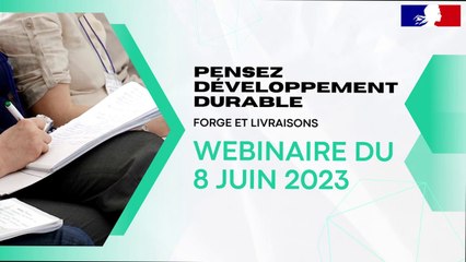 [Webinaire] 6 - Forge et livraison "Pensez développement durable avec Jean-Philippe PAPILLON"