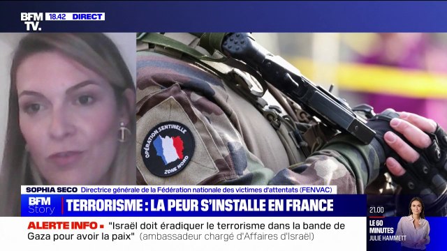 Menace terroriste: On sent une sorte de réminiscence de l'angoisse et de l'inquiétude , pour Sophia Seco (directrice générale de la Fédération nationale des victimes d'attentats)