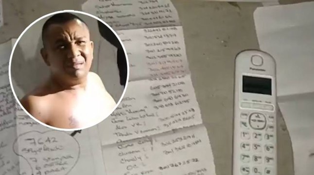 Con el teléfono de la prisión y largas listas, el 'Negro Ober' seguía extorsionando a sus víctimas