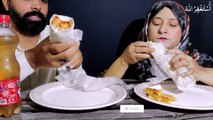 FAST FOOD ASMR MUKBANG CHICKEN WRAP EATING CHALLENGE FAST FOOD CHICKEN MUKBANG