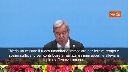 Israele-Hamas, Guterres: Chiedo cessate il fuoco subito