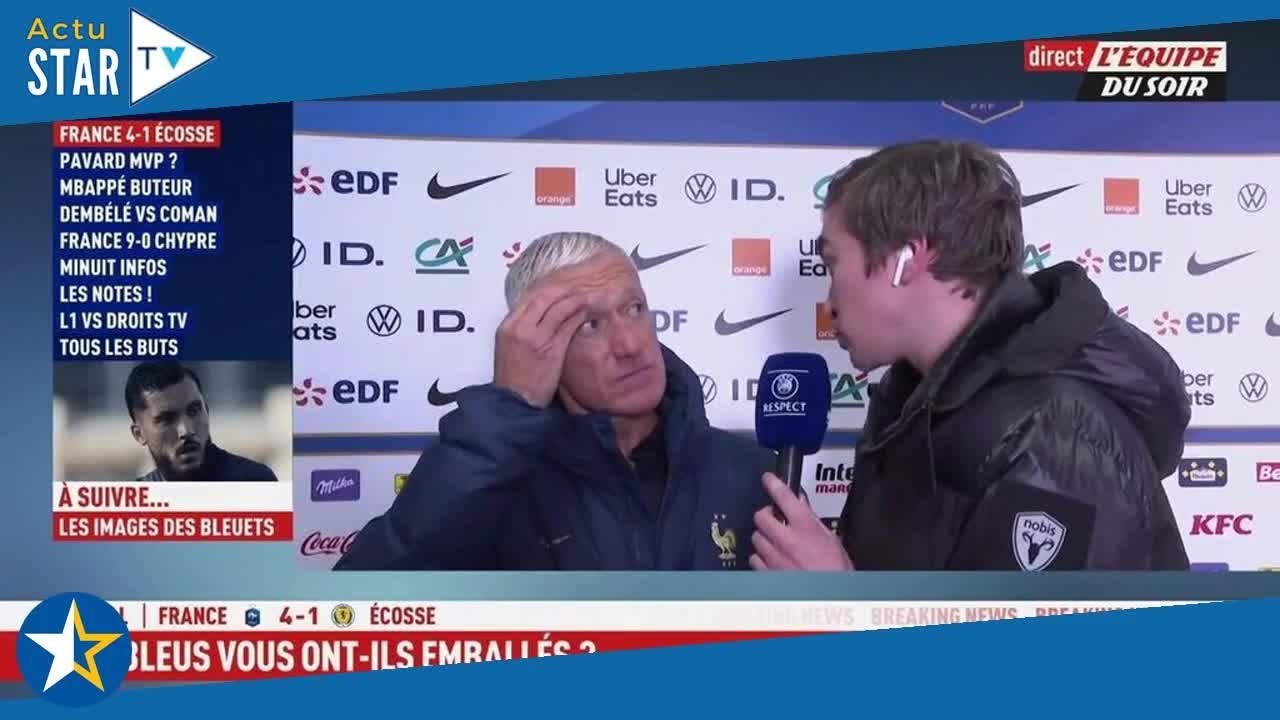 De quel droit…  Didier Deschamps remet en place un journaliste en direct sur la chaîne L'Equipe