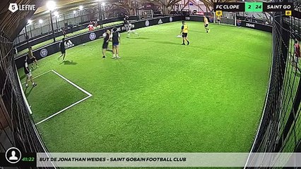 But de Jonathan WEIDES - Saint Gobain Football Club