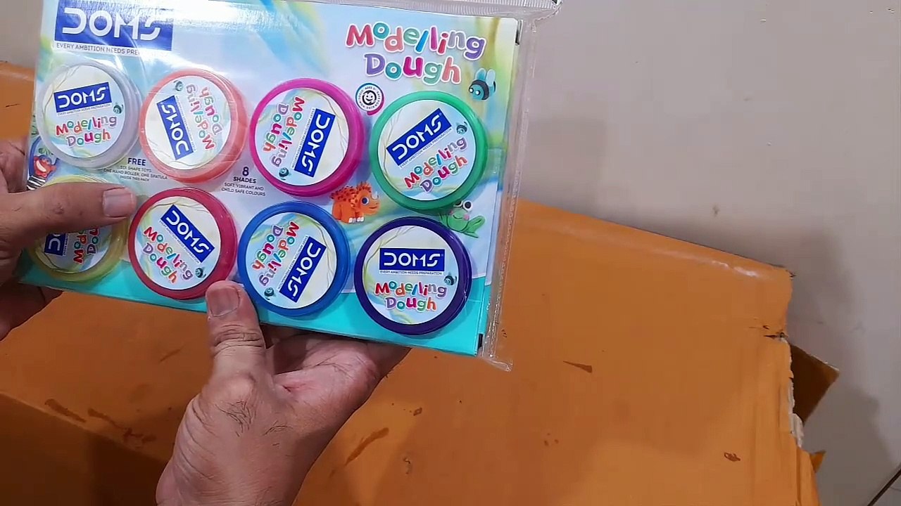 MEGA Unboxing and Review of Doms Modelling dough for kids gift and play