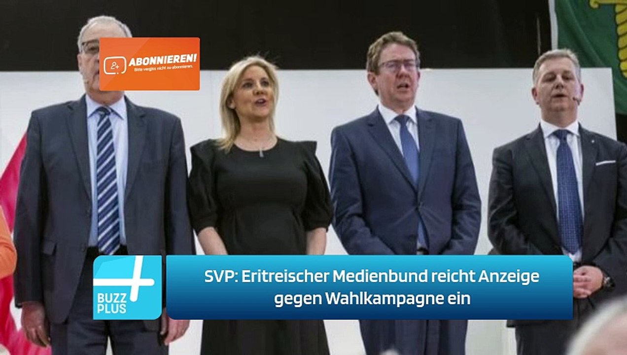 SVP: Eritreischer Medienbund reicht Anzeige gegen Wahlkampagne ein