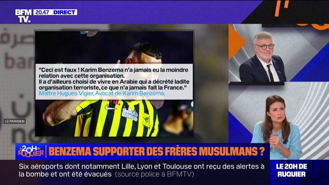 Karim Benzema n'a jamais eu la moindre relation avec cette organisation : La réponse de l'avocat de l'ancien international français aux propos de Gérald Darmanin sur les liens supposés entre son client et les Frères musulmans