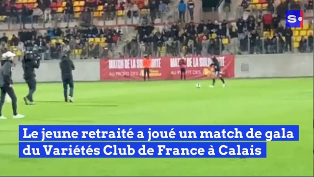 Eden Hazard a rechaussé les crampons lors d'un match de gala du Variétés Club de France à Calais