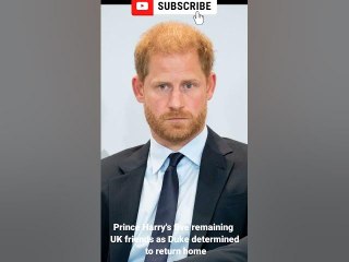 Prince Harry's five remaining UK friends as Duke determined to return home