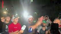 Disturbios frente a la Embajada de EEUU en el Líbano en protesta de apoyo a Gaza
