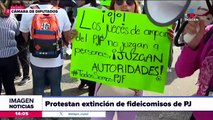 Trabajadores del Poder Judicial protestan por tercer día consecutivo