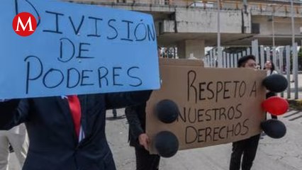 Video herunterladen: Trabajadores del Poder Judicial realizan paro por tercer día por desaparición de fideicomisos