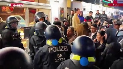 Almanya'daki Filistin'e destek gösterilerine polis müdahale etti