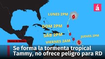 Se forma la tormenta tropical Tammy. Por el momento no ofrece peligro la República Dominiana