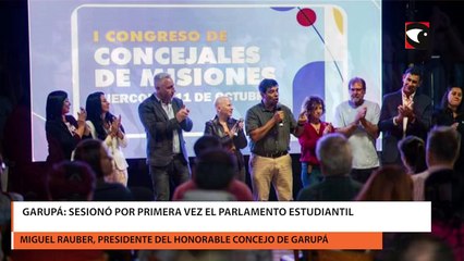 Garupá sesionó por primera vez el parlamento estudiantil