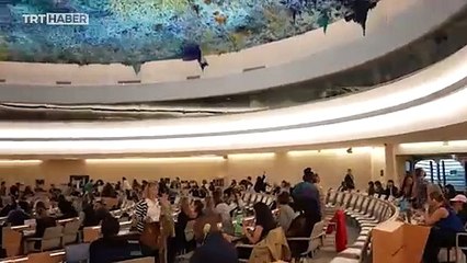 ABD Büyükelçisi Taylor BM'de konuşurken STK temsilcileri sırtlarını döndü