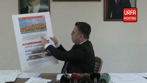 Halfeti belediye başkanı Şeref Albayrak basın toplantısı düzenledi