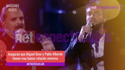 Miguel Bosé y Pablo Alborán viven una romance de ensueño, dice una fuente