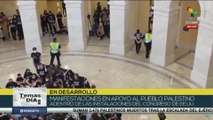 Manifestaciones en apoyo al pueblo palestino dentro del Congreso de EE.UU