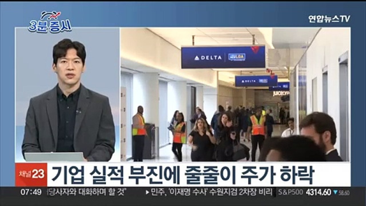 [3분증시] 뉴욕증시, 중동 긴장 속 하락…나스닥 1.6%↓ 外