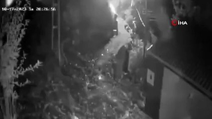 Köy merkezine inen ayıları torpil atarak kaçırdılar