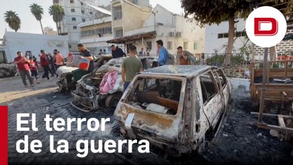 Así fueron los momentos posteriores al ataque al hospital de Gaza