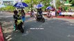 SEMUA TERPANA!!! MOTOR ROAD RACE SALING SALIP DI ALUN ALUN SLAWI TEGAL, ROAD RACE INDONESIA