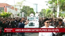 Momen Arak-Arakan Anies Muhaimin Menuju KPU untuk Daftar Pilpres 2024