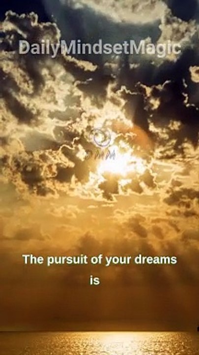 Pursuit of your Dreams | Motivational Quote | #DailyMindsetMagic | #Motivation #Mindset #Lifestyle #Mentality #Inspiration #Quotes #Positive #Deep #Dream #Shorts #Reels #TikTok
