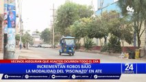 Ate: vecinos denuncian aumento de robos en zona residencial