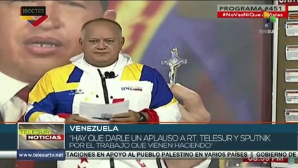Diosdado Cabello: Hay que darle un aplauso a RT, teleSUR Y Sputnik