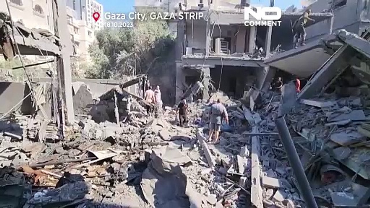 In Gaza-Stadt liegen ganze Viertel in Trümmern