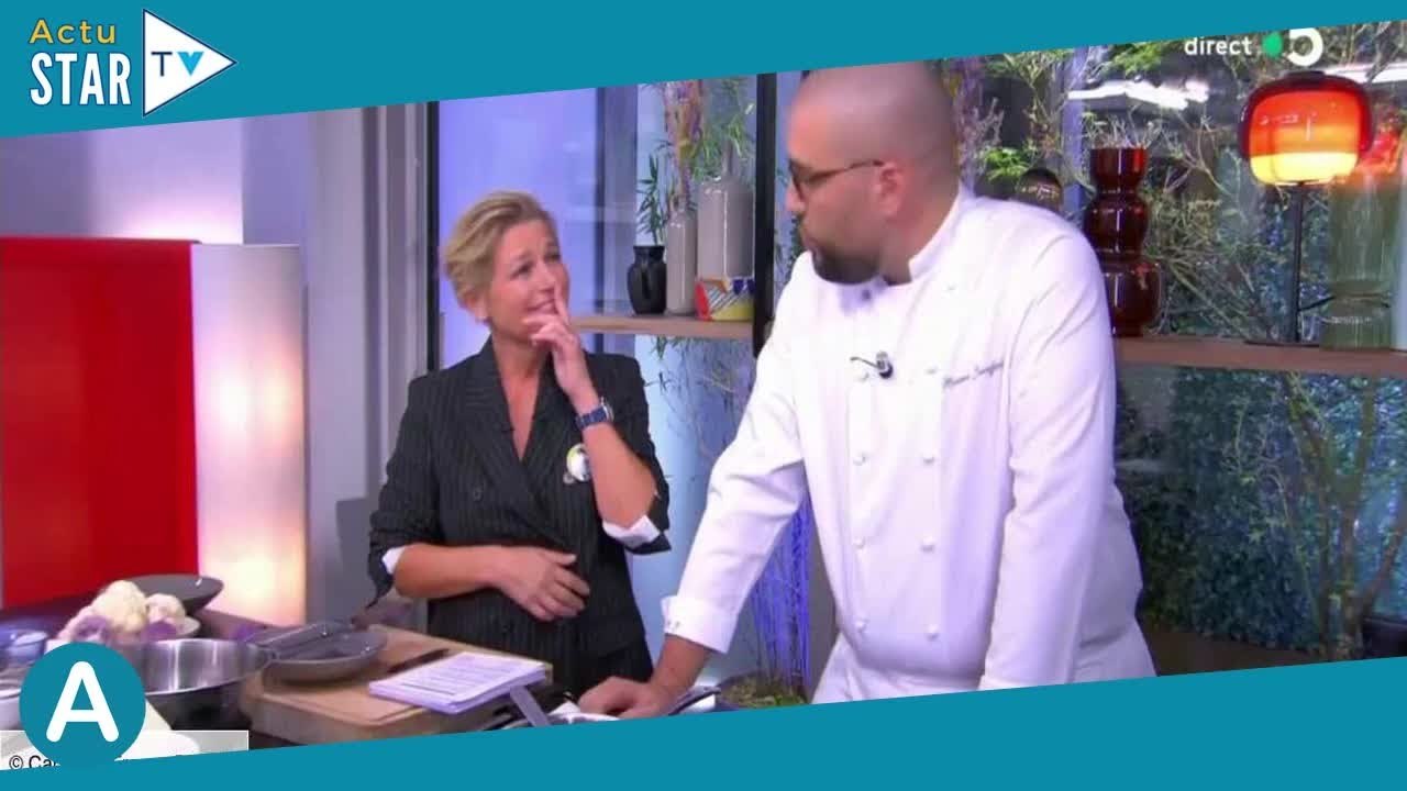 Anne Elisabeth Lemoine blessée dans la cuisine de C à vous  “Il y a des bouts de doigt…”