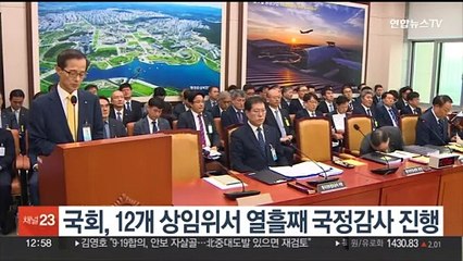 국회, 12개 상임위서 열흘째 국정감사 진행