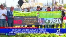 San Borja: vecinos se oponen a construcción de edificio de 30 pisos