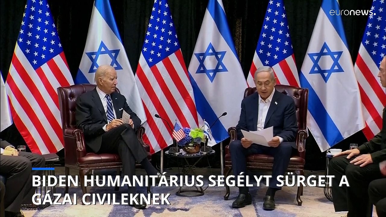 Biden humanitárius segélyeket sürget a gázai civileknek