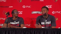 Louisville C Dennis Evans, G/F Curtis Williams Postgame Presser vs. Simmons College (10/18/23)