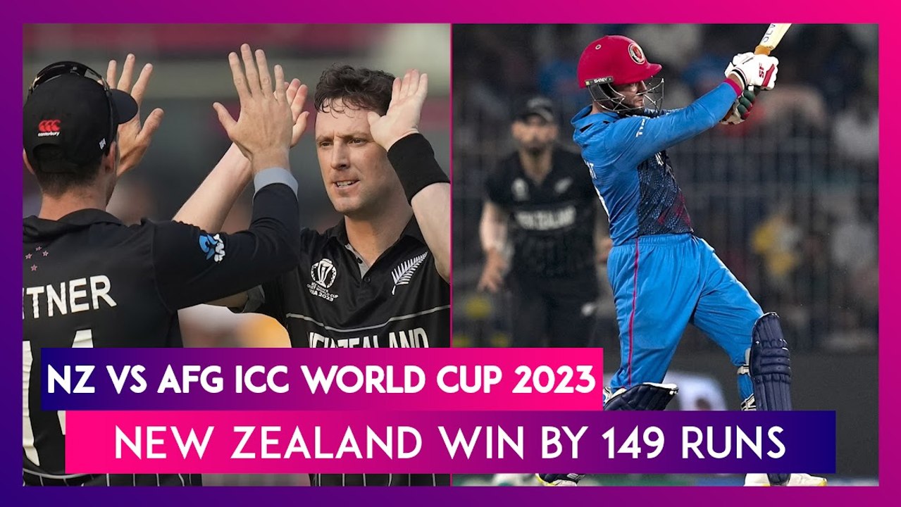 NZ vs AFG ICC World Cup 2023 Stat Highlights: New Zealand Continue ...