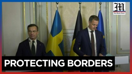 Belgian, Swedish leaders hold joint press conference after Brussels attack