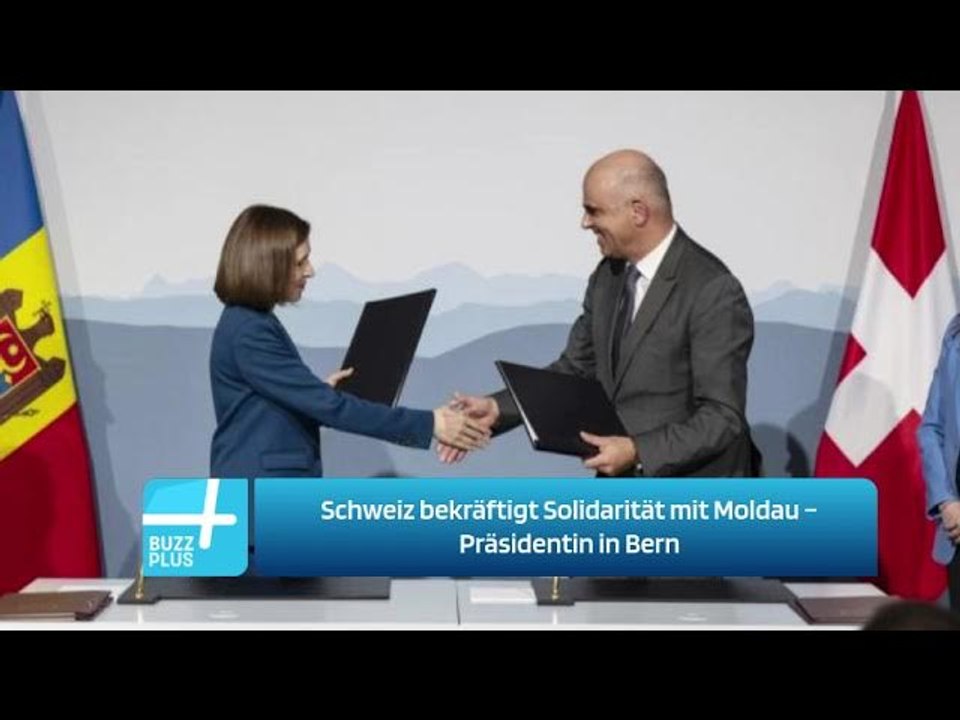 Schweiz bekräftigt Solidarität mit Moldau – Präsidentin in Bern